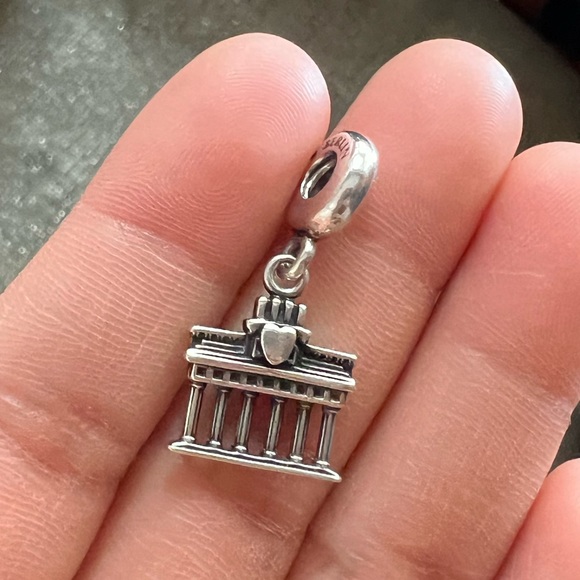 Retired Pandora Brandenburg Gate Germany National Icon Bead Dangle Charm Silver - Picture 6 of 12